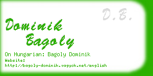 dominik bagoly business card